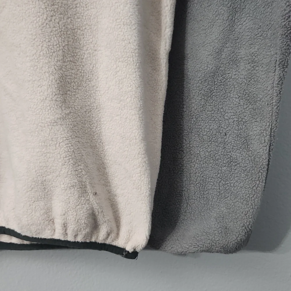 Patagonia Gray and Cream Fleece Pullover - Picture 2 of 5